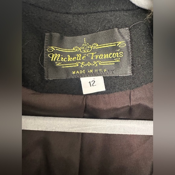 Vintage Michelle Francoís Wool Coat - Picture 5 of 9